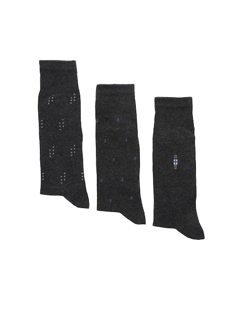 Set de calceta comfort de algodón para hombre 3 pares 1