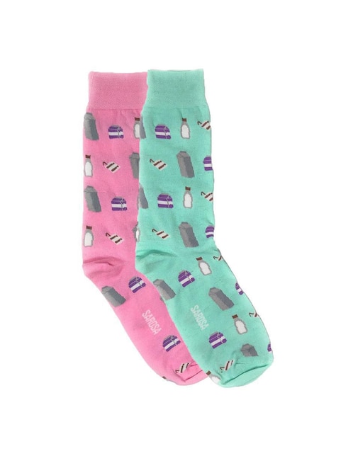 Set de calcetín comfort Sarosa de algodón para hombre 2 pares