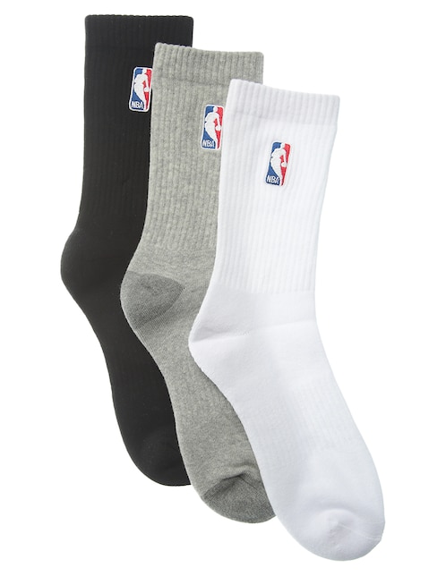 Set de calceta comfort NBA para hombre 3 pares