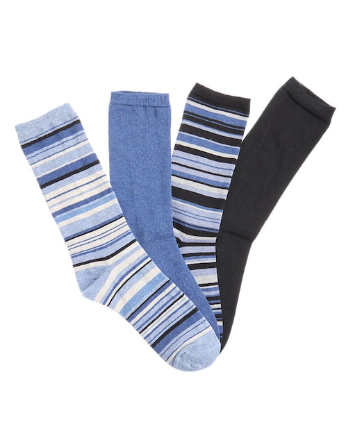 JBE Set de calcetín diabético Jbe de algodón para hombre 4 pares