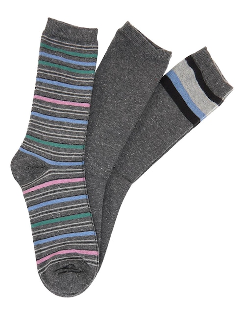 JBE Set de calcetín diabético Jbe de algodón para hombre 3 pares