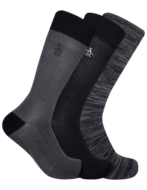 Set de calcetín de bambú para hombre 3 pares 1