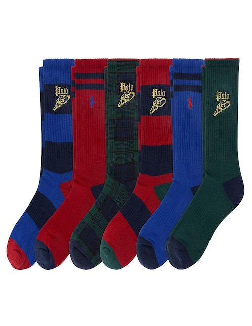 Set de calceta Polo Ralph Lauren para hombre 6 pares