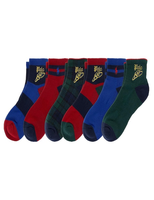 Set de tín Polo RL para hombre 6 pares