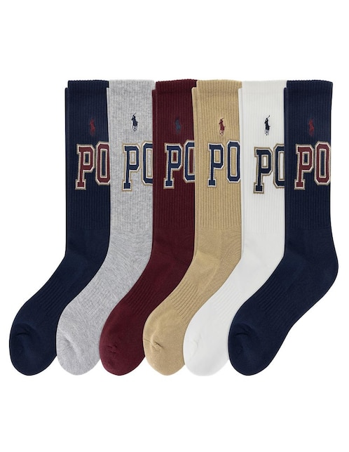 Set de calceta Polo Ralph Lauren para hombre 6 pares