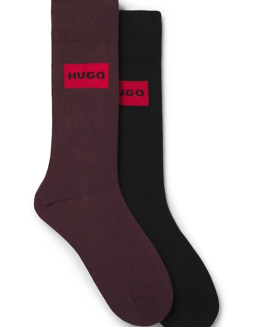 Set de calceta Hugo de algodón para hombre 2 pares