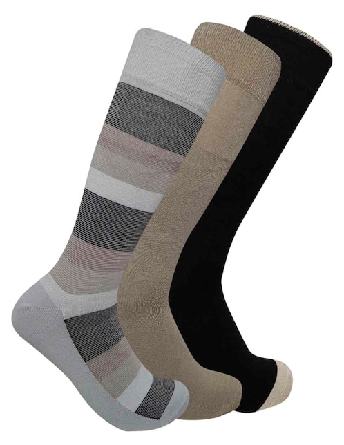 Set de calcetín de bambú para hombre 3 pares 1