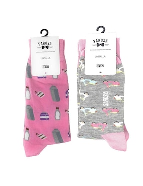 Set de calcetín Sarosa de algodón para hombre 2 pares