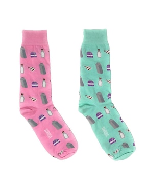Set de calcetín comfort Sarosa de algodón para hombre 2 pares