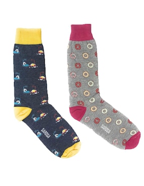 Set de calcetín Sarosa de algodón para hombre 2 pares