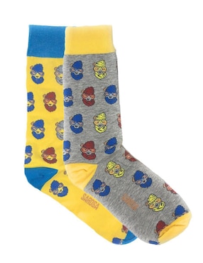 Set de calcetín Sarosa de algodón para hombre 2 pares