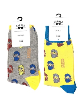 Set de calcetín Sarosa de algodón para hombre 2 pares