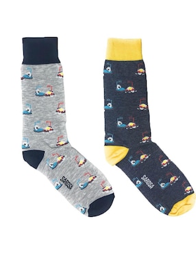 Set de calcetín Sarosa de algodón para hombre 2 pares
