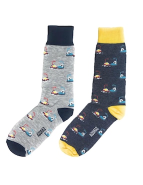 Set de calcetín Sarosa de algodón para hombre 2 pares
