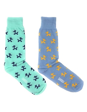 Set de calcetín Sarosa de algodón para hombre 2 pares