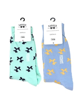 Set de calcetín Sarosa de algodón para hombre 2 pares