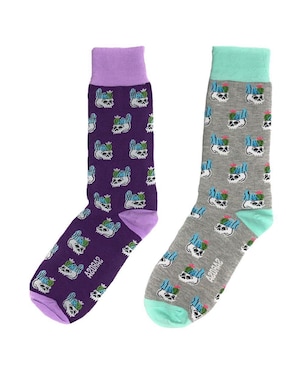 Set de calcetín comfort Sarosa de algodón para hombre 2 pares