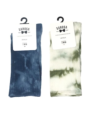 Set de calcetín comfort Sarosa de algodón para hombre 2 pares