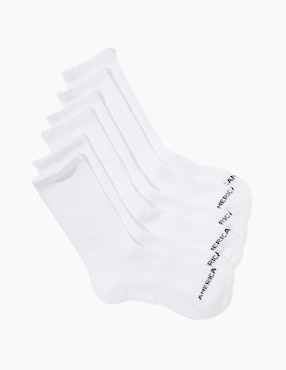Set de calcetín comfort American Eagle de algodón para hombre 3 pares