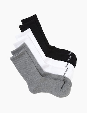 Set de calcetín comfort American Eagle de algodón para hombre 3 pares