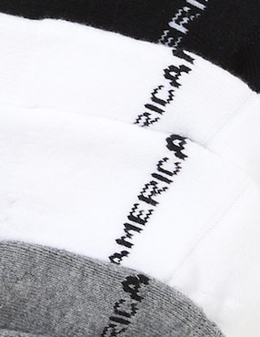 Set de calcetín comfort American Eagle de algodón para hombre 3 pares