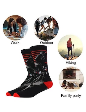 Calceta Darth Vader transpirable Ventdepot de algodón para hombre