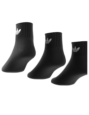 Set de calceta comfort Adidas Originals para hombre 3 pares