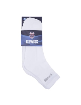 Set de calceta comfort K-Swiss de algodón para hombre 3 pares