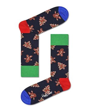 Set de calcetín navideño comfort Happy Socks de algodón para hombre 2 pares