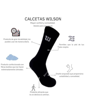 Set de calceta comfort Wilson para hombre 20 pares