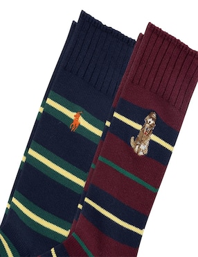 Set de calcetín Polo Ralph Lauren de algodón para hombre 2 pares