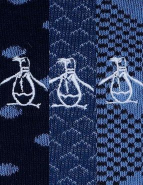 Set de calcetín Original Penguin de bambú para hombre 3 pares