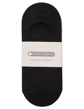 Set protector de pie antiderrapante Punto Blanco de algodón para hombre 5 pares