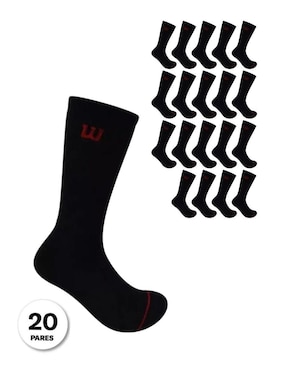 Set de calceta comfort Wilson para hombre 20 pares