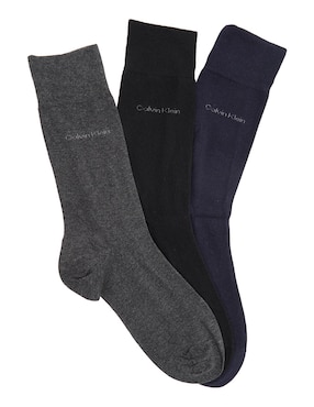 Set de calceta comfort Calvin Klein de algodón para hombre 3 pares