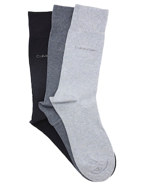 Set de calceta comfort Calvin Klein de algodón para hombre 3 pares