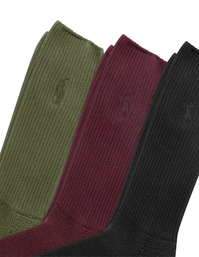 Set de calcetín comfort Polo Ralph Lauren de algodón para hombre 3 pares