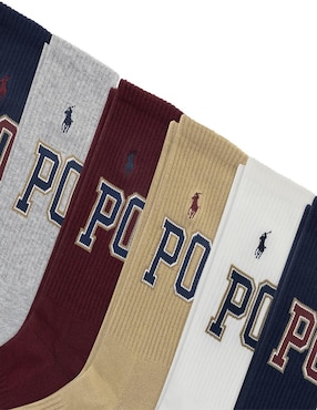 Set de calceta Polo Ralph Lauren para hombre 6 pares