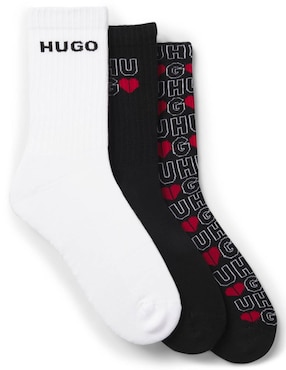 Set de calcetín Hugo de algodón para hombre 3 pares