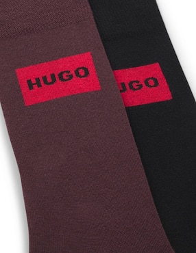 Set de calceta Hugo de algodón para hombre 2 pares