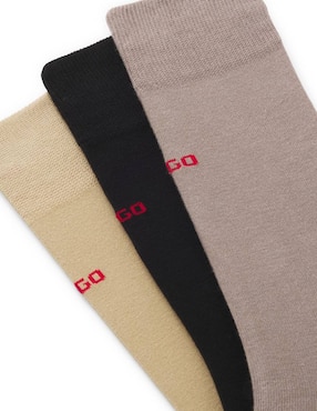 Set de calceta Hugo de algodón para hombre 3 pares