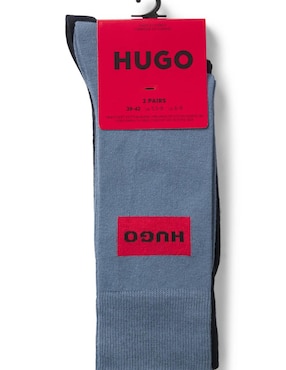Set de calceta Hugo de algodón para hombre 2 pares