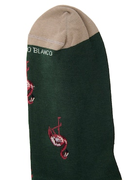 Calceta comfort Punto Blanco de algodón para hombre