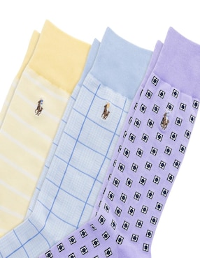 Set de calcetín Polo Ralph Lauren de algodón para hombre 3 pares