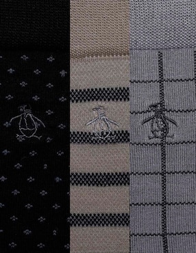 Srt de calcetín Original Penguin de bambú para hombre 3 pares