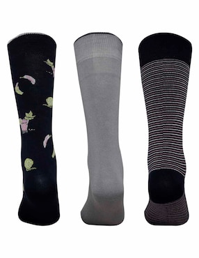 Set de calcetín Jbe de bambú para hombre 3 pares