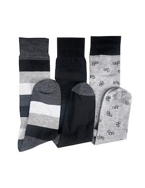 Set de calcetín transpirable Jbe de algodón para hombre 3 pares