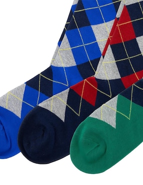 Set de calcetín Polo RL de algodón para hombre 3 pares