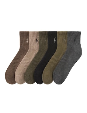 Set de tín Polo RL de algodón para hombre 6 pares