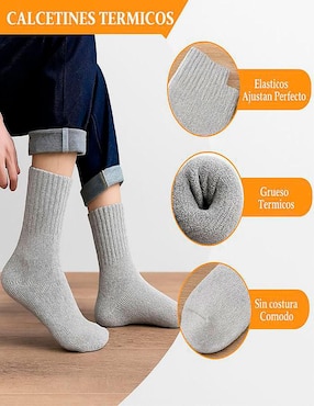Calceta térmico Aerox de lana para hombre